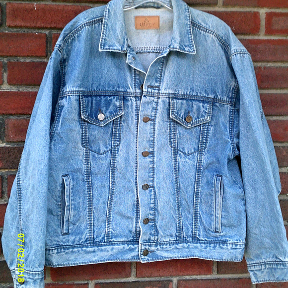 Lizwear Denim Blue Jean Jacket Women Sz 
